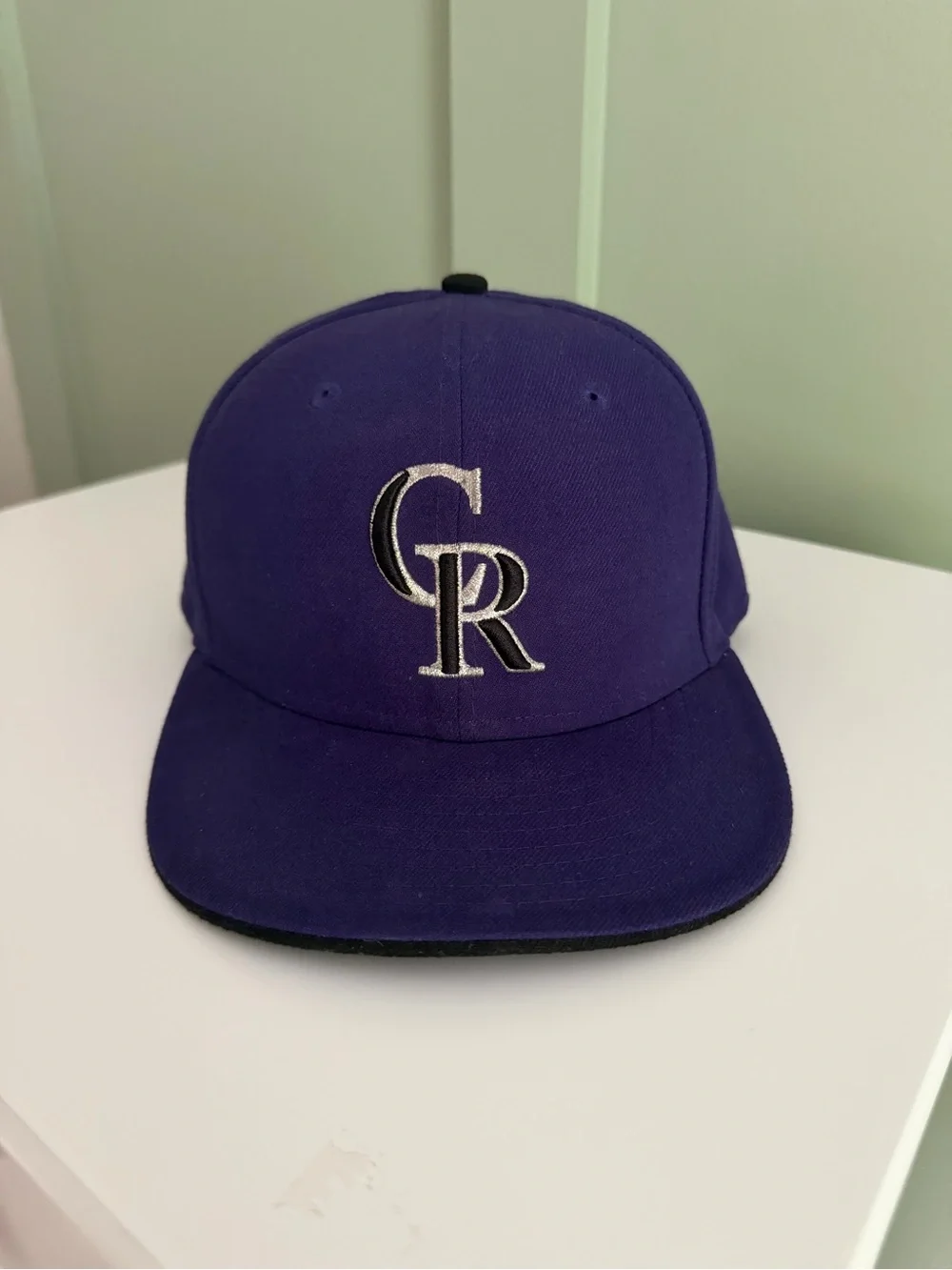Colorado Rockies MLB New Era 59 Fifty Fitted Hat/Cap Size 7 5/8 On Field Cap